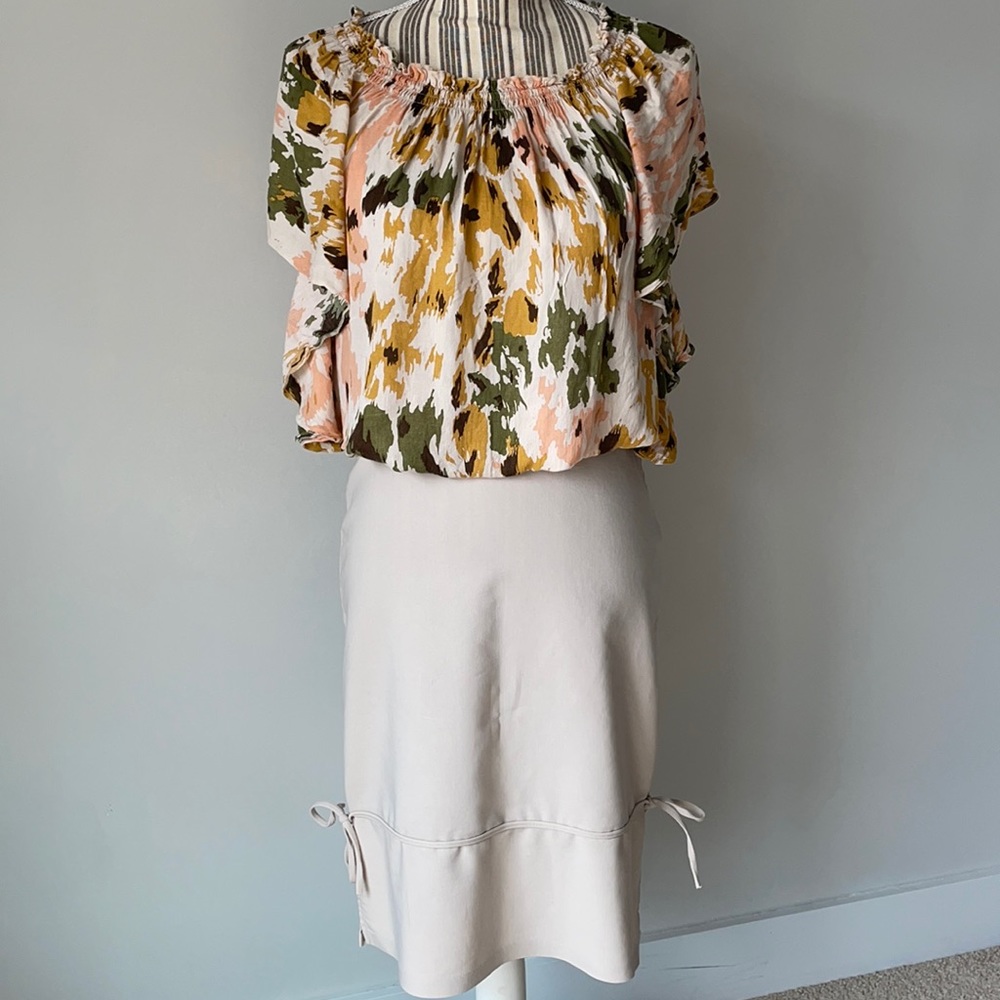 Colorful batwing blouse pink green yellow